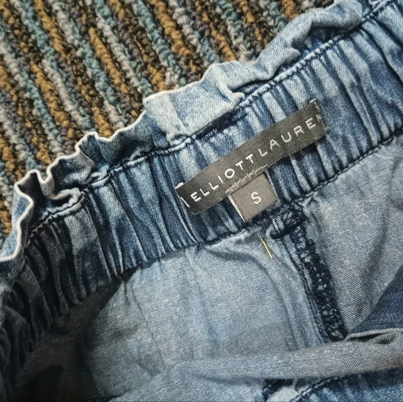 Elliott Lauren Light Blue Tiered Maxi Skirt - Picture 3 of 3